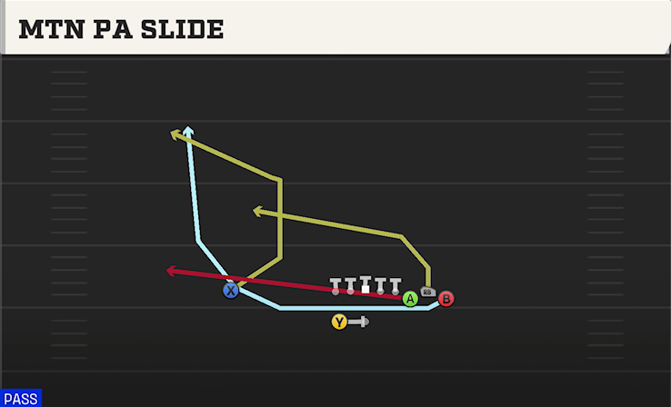 MTN PA SLIDE play diagram College Football 27