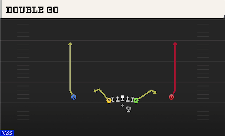 DOUBLE GO play diagram College Football 27