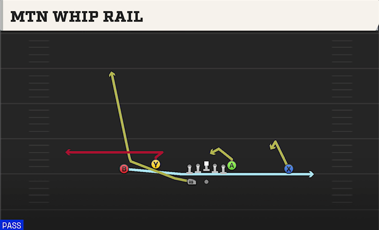 MTN WHIP RAIL play diagram College Football 27