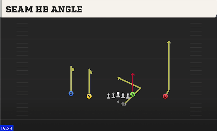 SEAM HB ANGLE play diagram College Football 27