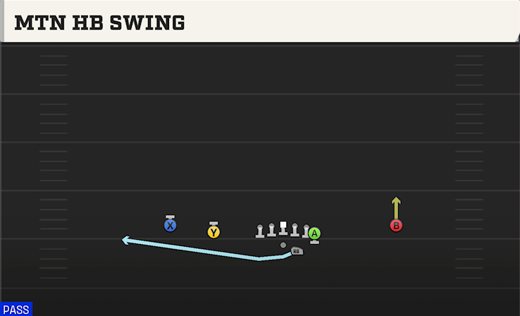 MTN HB SWING play diagram College Football 27