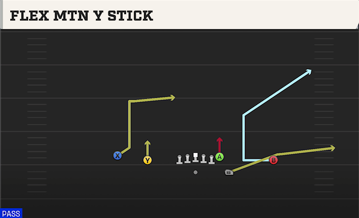 FLEX MTN Y STICK play diagram College Football 27