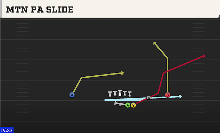MTN PA SLIDE play diagram College Football 27