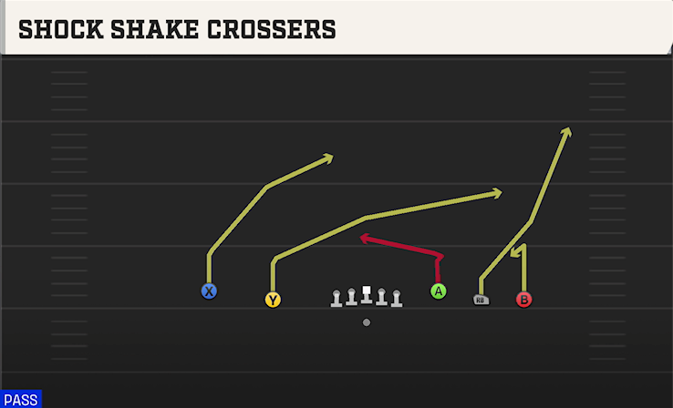 SHOCK SHAKE CROSSERS play diagram College Football 27