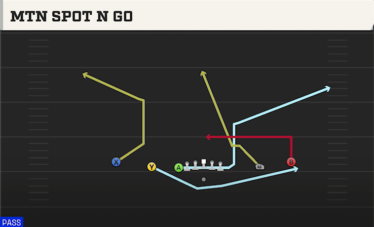 MTN SPOT N GO play diagram College Football 27