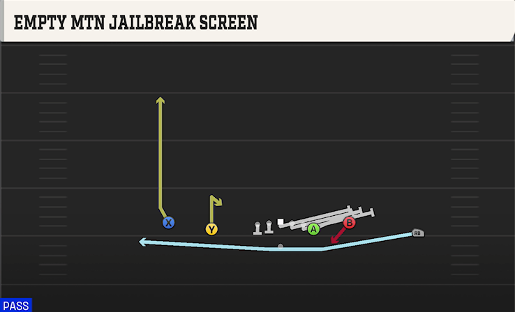 EMPTY MTN JAILBREAK SCREEN play diagram College Football 27