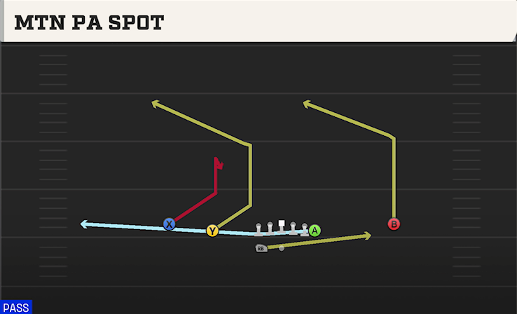 MTN PA SPOT play diagram College Football 27