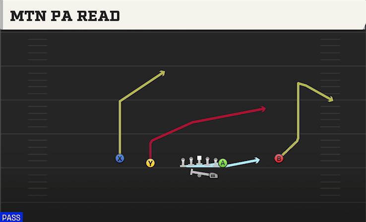 MTN PA READ play diagram College Football 27
