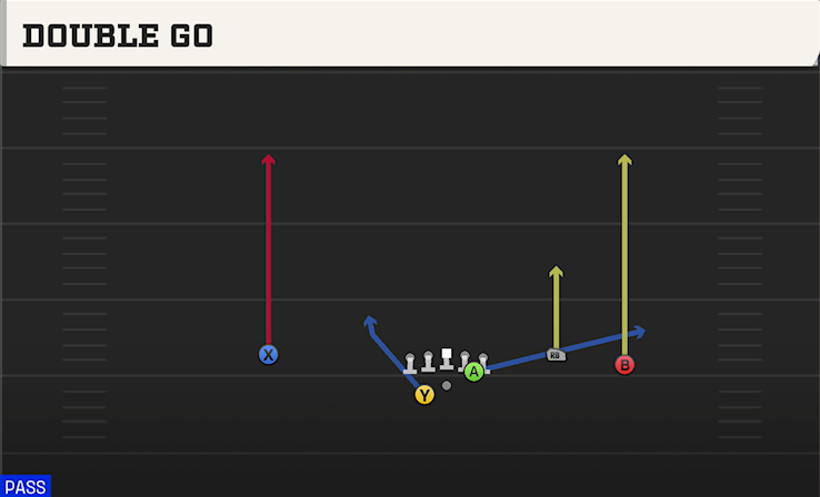 DOUBLE GO play diagram College Football 27