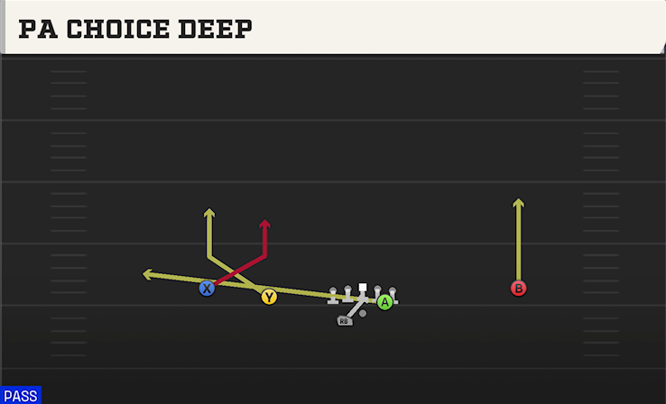PA CHOICE DEEP play diagram College Football 27