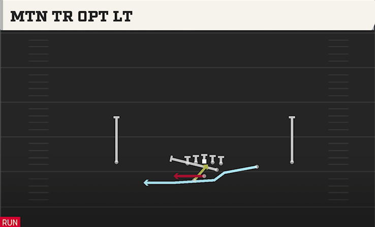 MTN TR OPT LT play diagram College Football 27