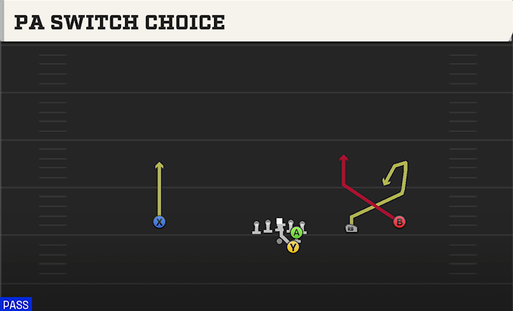 PA SWITCH CHOICE play diagram College Football 27
