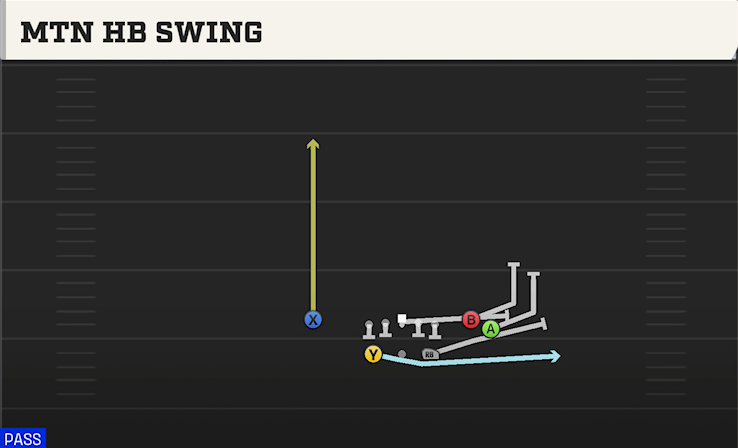 MTN HB SWING play diagram College Football 27