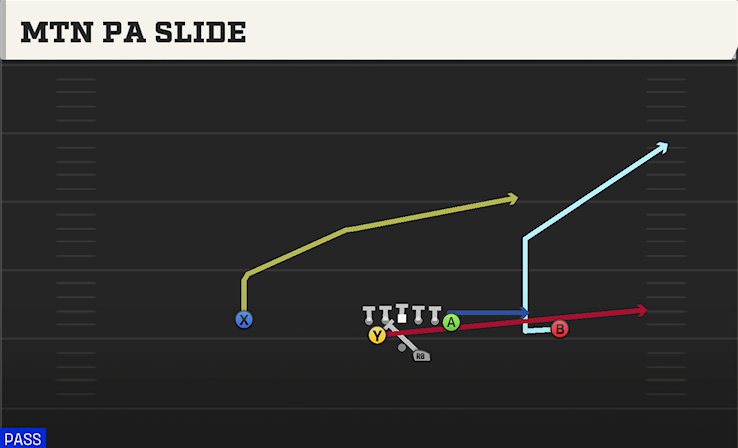MTN PA SLIDE play diagram College Football 27