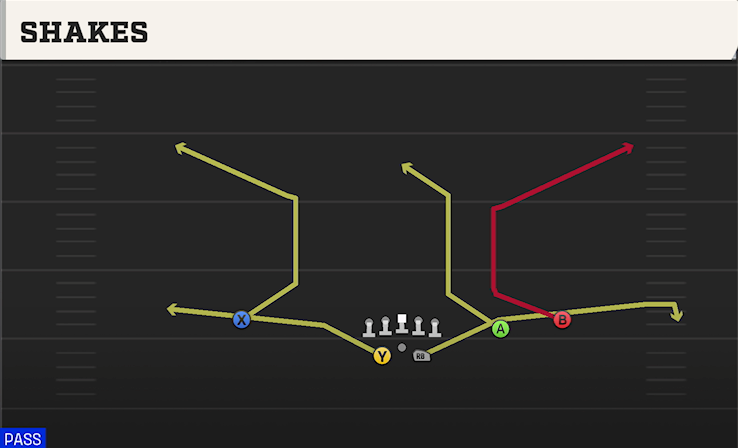 SHAKES play diagram College Football 27