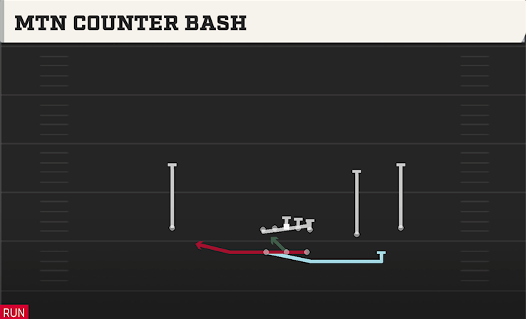 MTN COUNTER BASH play diagram College Football 27