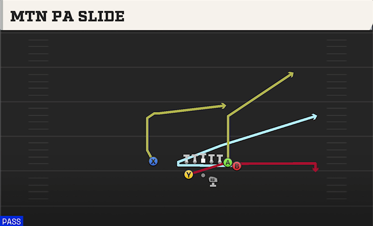 MTN PA SLIDE play diagram College Football 27