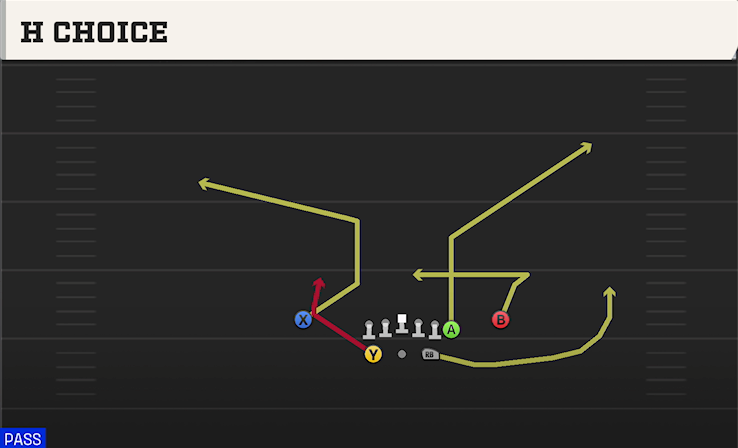 H CHOICE play diagram College Football 27