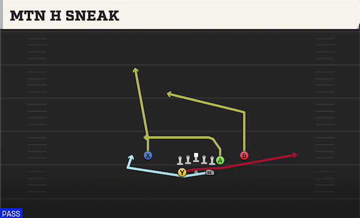 MTN H SNEAK play diagram College Football 27