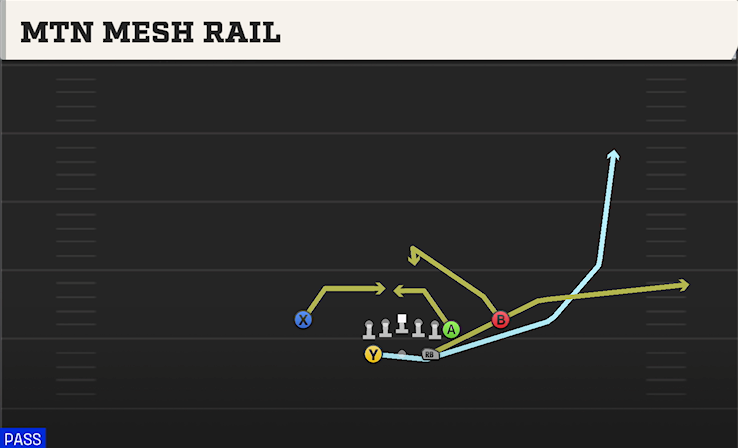 MTN MESH RAIL play diagram College Football 27