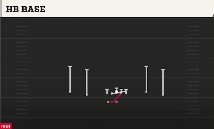 HB BASE play diagram College Football 27