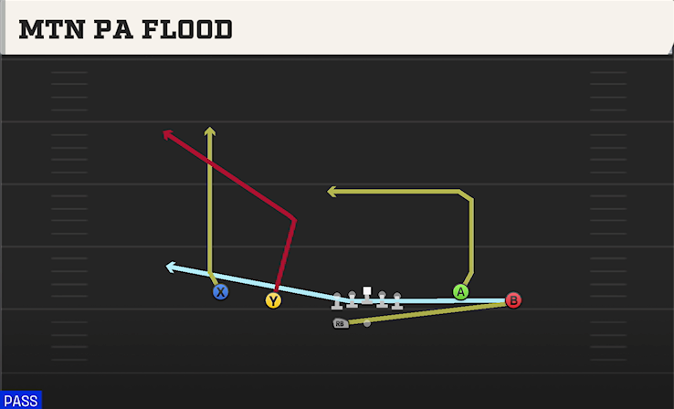 MTN PA FLOOD play diagram College Football 27