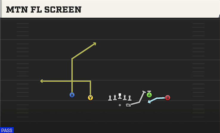MTN FL SCREEN play diagram College Football 27