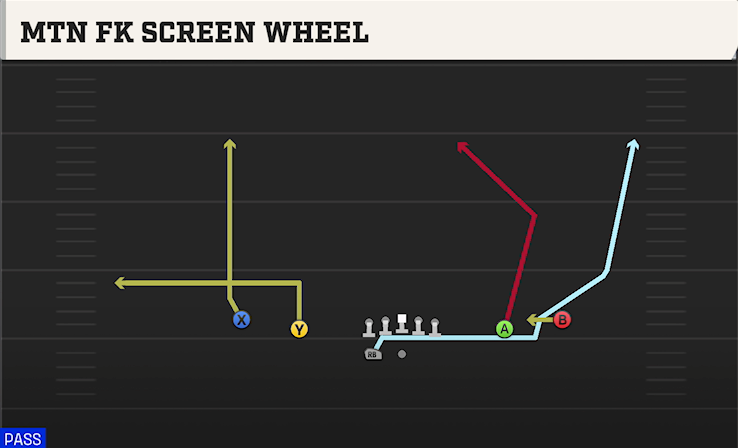 MTN FK SCREEN WHEEL play diagram College Football 27