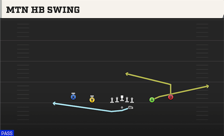 MTN HB SWING play diagram College Football 27