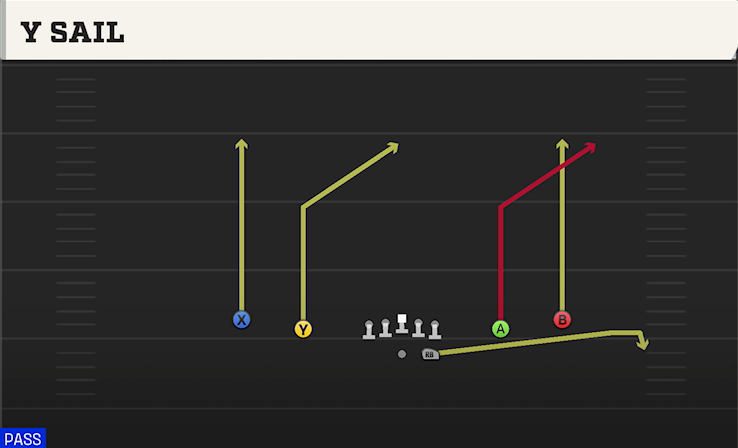 Y SAIL play diagram College Football 27