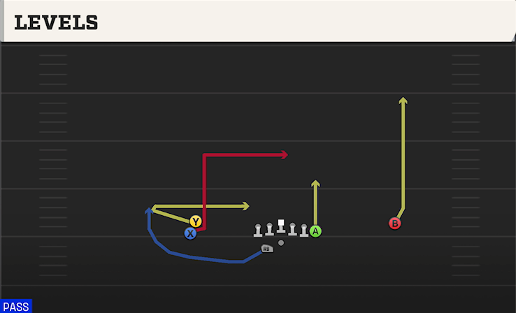 LEVELS play diagram College Football 27