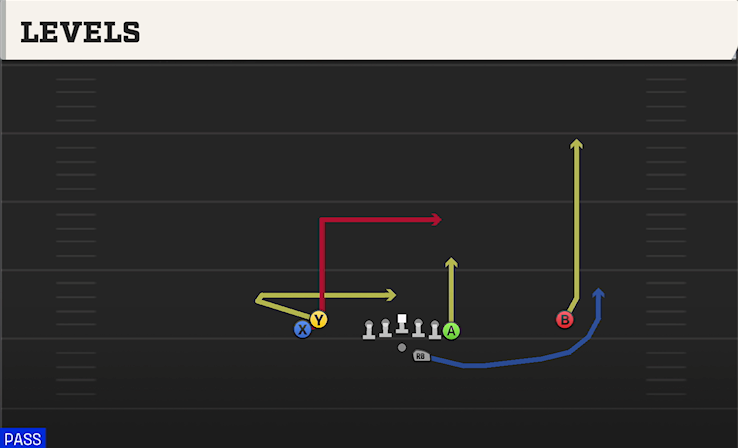 LEVELS play diagram College Football 27