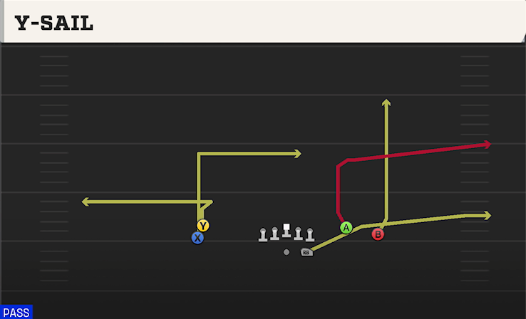 Y-SAIL play diagram College Football 27