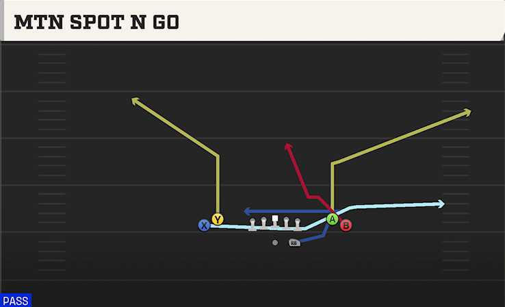 MTN SPOT N GO play diagram College Football 27