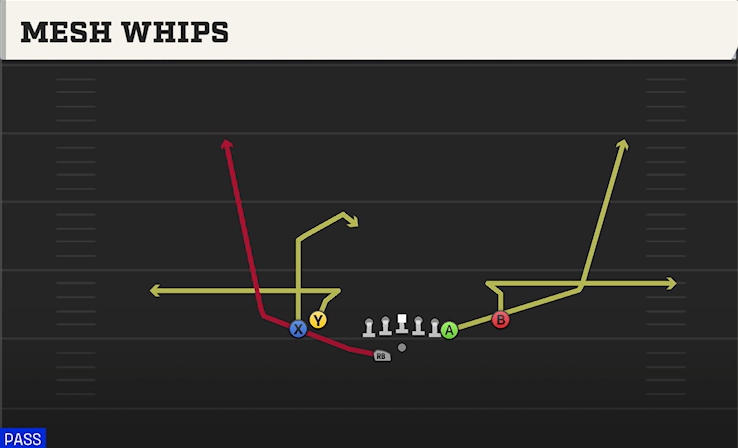 MESH WHIPS play diagram College Football 27