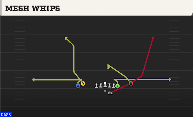 MESH WHIPS play diagram College Football 27