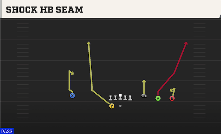 SHOCK HB SEAM play diagram College Football 27