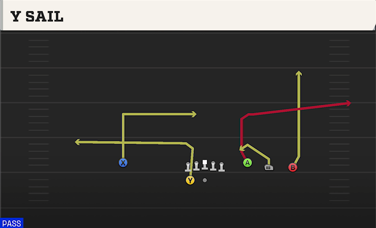 Y SAIL play diagram College Football 27