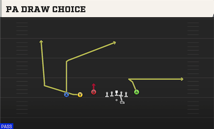 PA DRAW CHOICE play diagram College Football 27