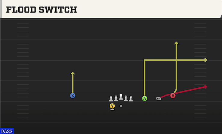 FLOOD SWITCH play diagram College Football 27