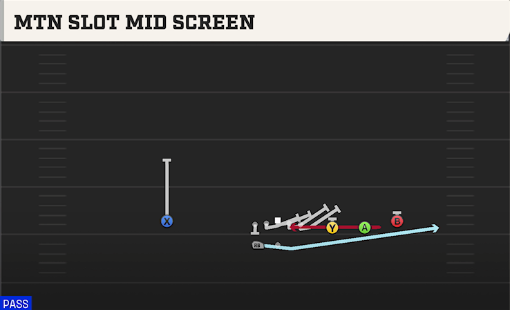MTN SLOT MID SCREEN play diagram College Football 27