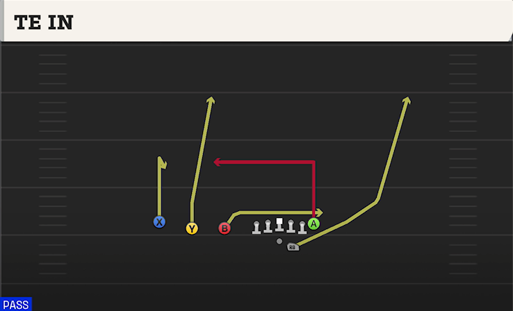 TE IN play diagram College Football 27