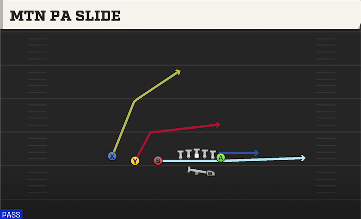 MTN PA SLIDE play diagram College Football 27