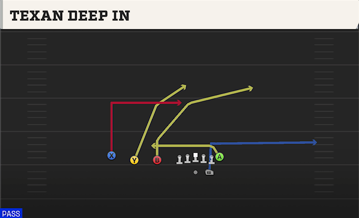 TEXAN DEEP IN play diagram College Football 27