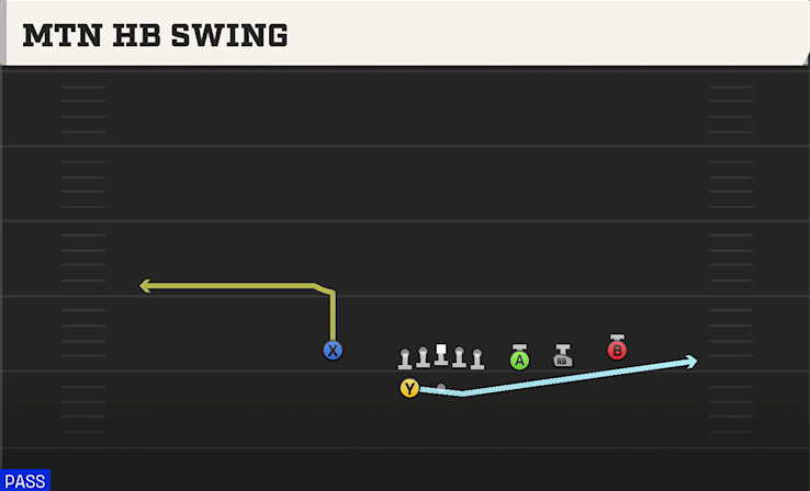 MTN HB SWING play diagram College Football 27