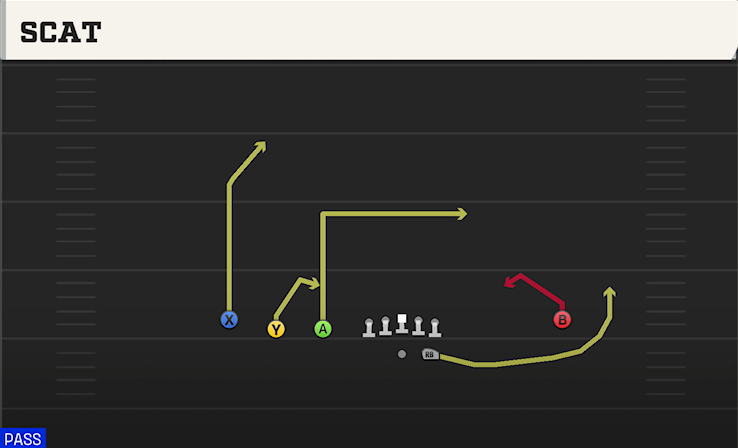 SCAT play diagram College Football 27