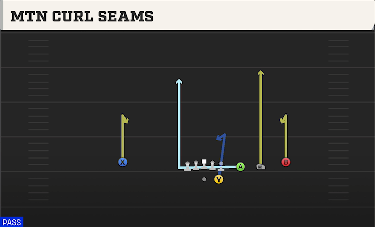 MTN CURL SEAMS play diagram College Football 27