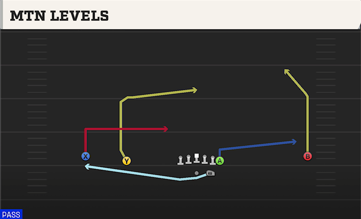 MTN LEVELS play diagram College Football 27