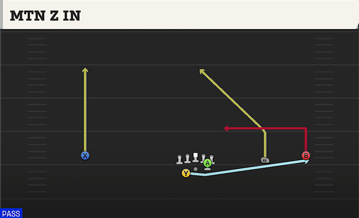 MTN Z IN play diagram College Football 27