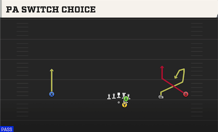 PA SWITCH CHOICE play diagram College Football 27